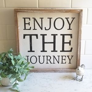 Enjoy The Journey Wooden Wall Art